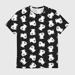 Футболка мужская Annoying dog pattern - Undertale, цвет: 3D-принт