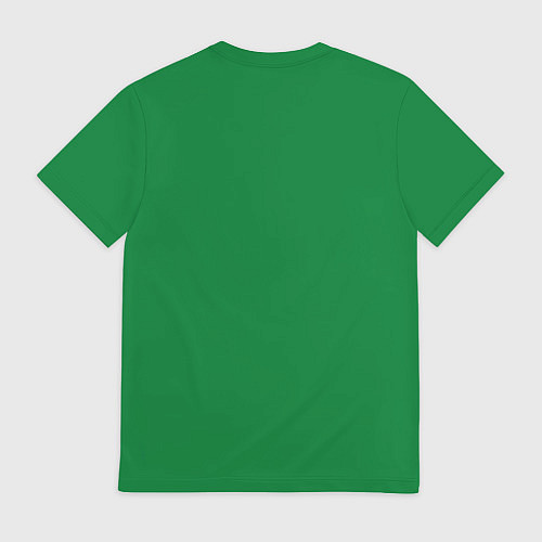 Мужская футболка Новокузнецк, зелёно-жёлтый / 3D-принт – фото 2