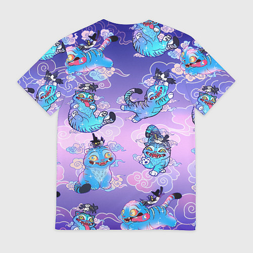 Мужская футболка Тигр с сорокой / 3D-принт – фото 2