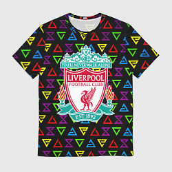 Футболка мужская Liverpool pattern neon, цвет: 3D-принт