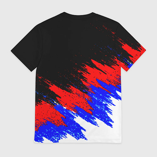 Мужская футболка Арсенал краски триколор / 3D-принт – фото 2