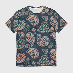 Футболка мужская Индийский деним, цвет: 3D-принт