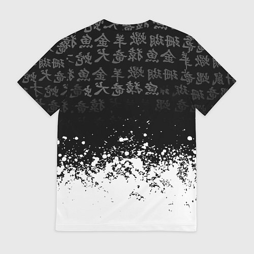 Мужская футболка Liverpool японские символы краски / 3D-принт – фото 2