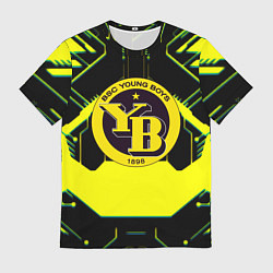 Футболка мужская Янг Бойз спортивная геометрия линии, цвет: 3D-принт