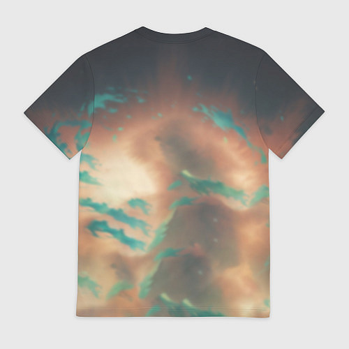 Мужская футболка Маомао на фоне облаков / 3D-принт – фото 2