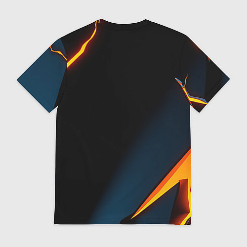 Мужская футболка Glow orange neon / 3D-принт – фото 2