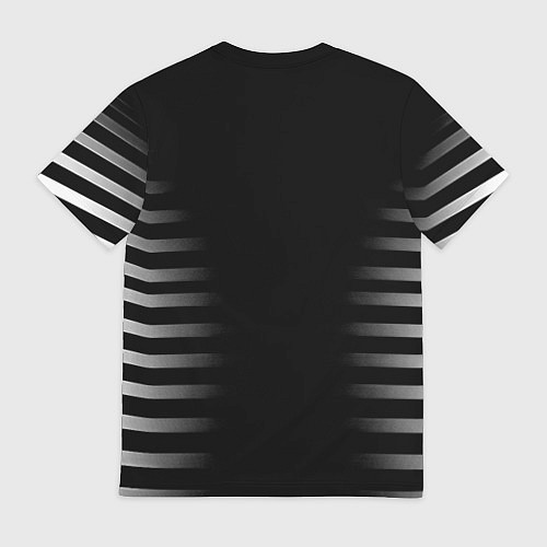 Мужская футболка Ювентус геометрия полосы / 3D-принт – фото 2