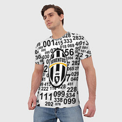 Футболка мужская Ювентус числа, цвет: 3D-принт — фото 2