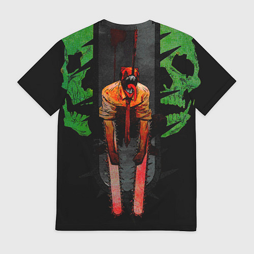 Мужская футболка Дэндзи с черепами Человек бензопила / 3D-принт – фото 2
