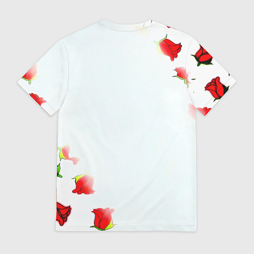 Мужская футболка Ювентус розы / 3D-принт – фото 2