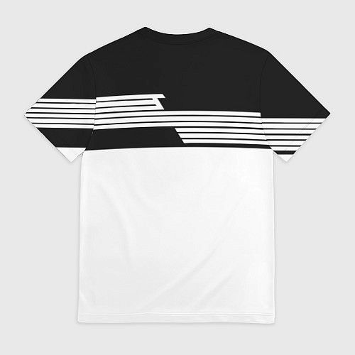Мужская футболка Juventus полосы линии / 3D-принт – фото 2