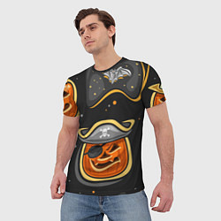 Футболка мужская Пиратский хэллоуин, цвет: 3D-принт — фото 2