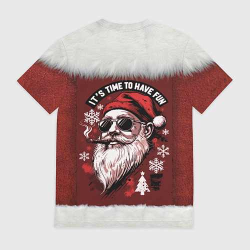 Мужская футболка Костюм зомби Санты Клауса на новый год / 3D-принт – фото 2