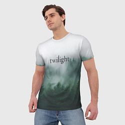 Футболка мужская Twilight forest, цвет: 3D-принт — фото 2