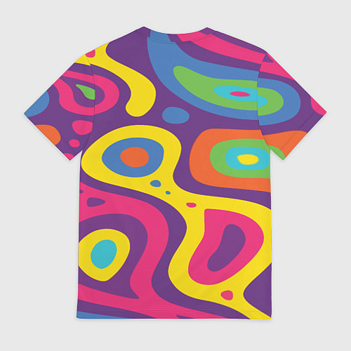 Мужская футболка Abstract tac / 3D-принт – фото 2