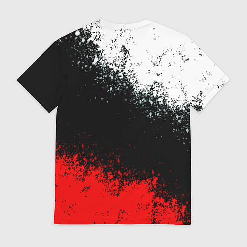 Мужская футболка Манчестер Юнайтед краски всплеск / 3D-принт – фото 2