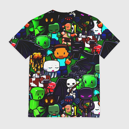 Мужская футболка Minecraft x barcelona fc / 3D-принт – фото 2