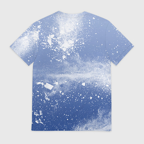 Мужская футболка Снежки попали в тебя / 3D-принт – фото 2