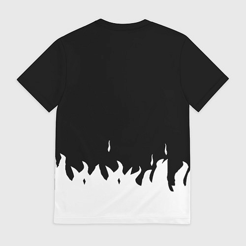 Мужская футболка Ювентус белый огонь текстура / 3D-принт – фото 2