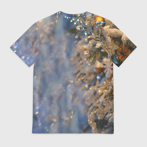 Мужская футболка Новогодняя лошадка в крапинку / 3D-принт – фото 2