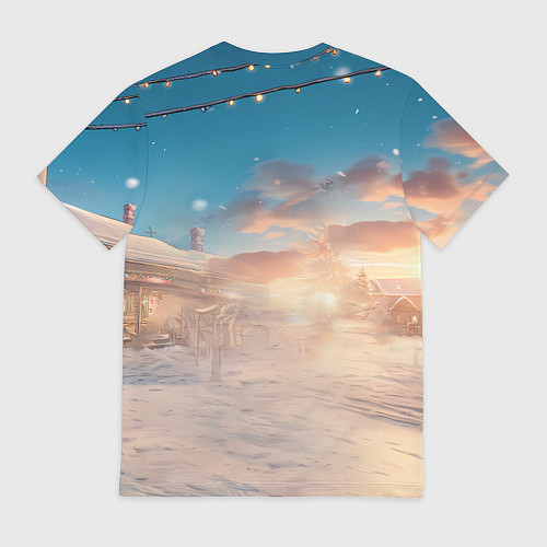 Мужская футболка Удивленная лошадь в очках / 3D-принт – фото 2