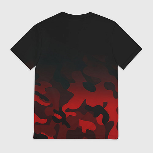 Мужская футболка Манчестер Юнайтед камуфляж текстура / 3D-принт – фото 2