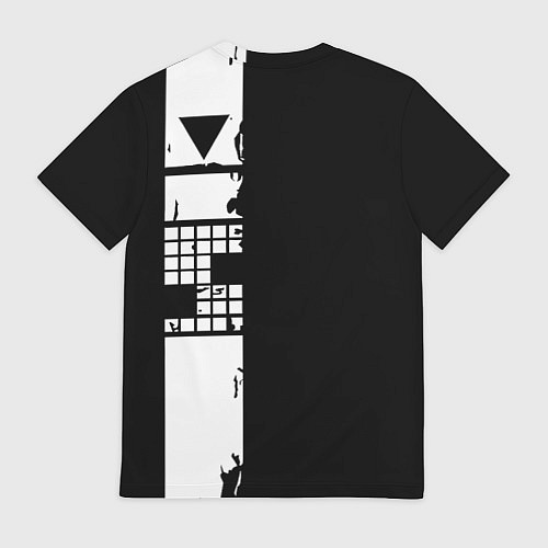 Мужская футболка Ювентус геометрия белая / 3D-принт – фото 2