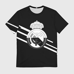 Мужская футболка Реал Мадрид полосы текстура линии