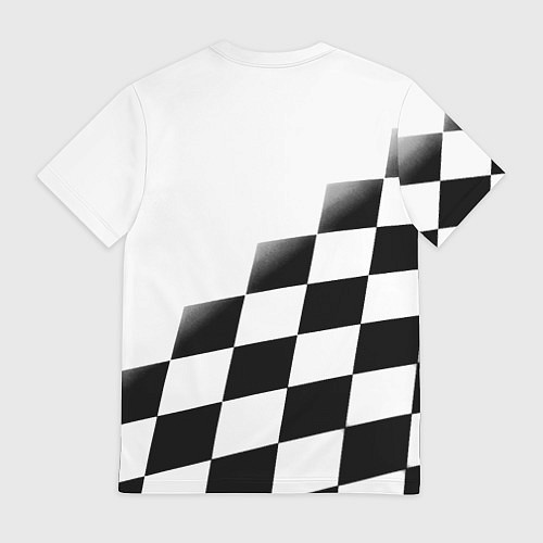 Мужская футболка Ювентус клетка краски / 3D-принт – фото 2