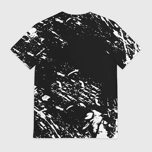 Мужская футболка Juventus белые штрихи красок / 3D-принт – фото 2