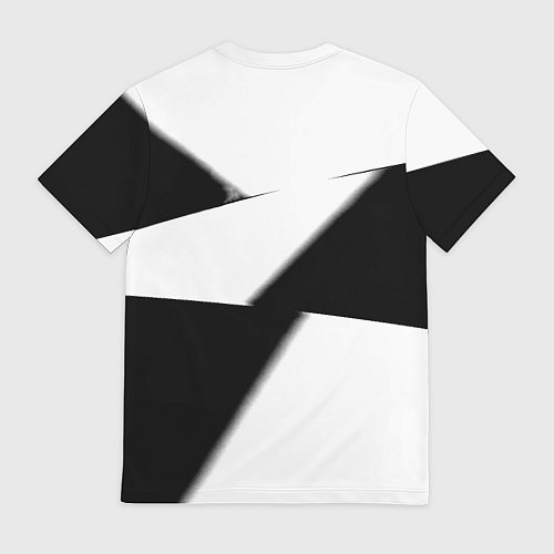 Мужская футболка Реал Мадрид геометрия полосы / 3D-принт – фото 2