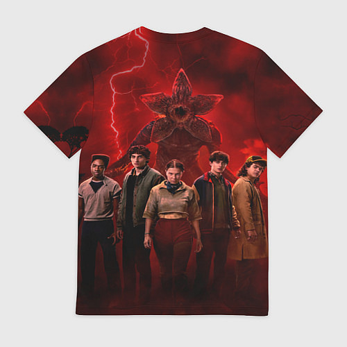 Мужская футболка Герои и демогоргон Загадочные события финал / 3D-принт – фото 2