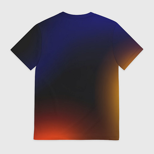 Мужская футболка Color black red blue / 3D-принт – фото 2