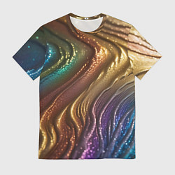 Мужская футболка Сморщенные складочки жидкости
