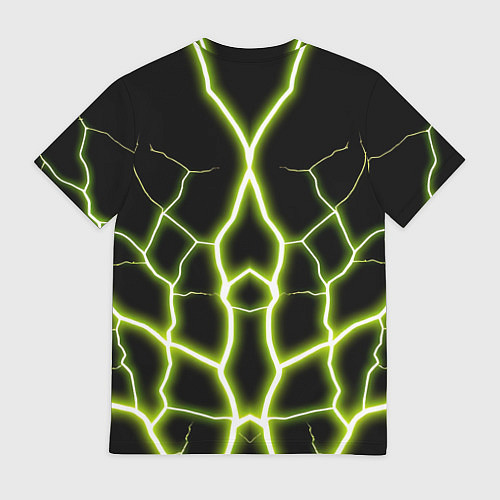 Мужская футболка Color green black / 3D-принт – фото 2