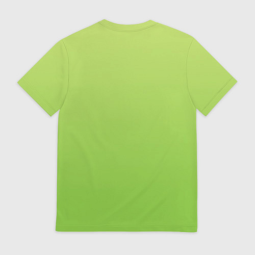 Мужская футболка Color lime green / 3D-принт – фото 2