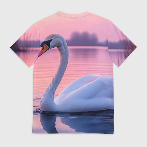 Мужская футболка Лебединая элегия / 3D-принт – фото 2