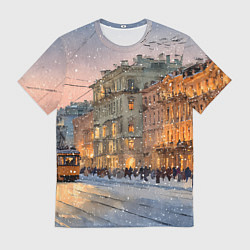 Мужская футболка Зимний Санкт-Петербург