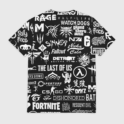 Мужская футболка Манчестер сити логотипы игр / 3D-принт – фото 2