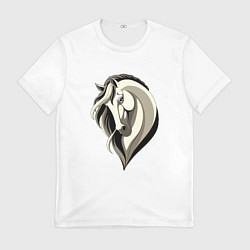 Футболка мужская Грациозная лошадь с гривой, цвет: 3D-принт
