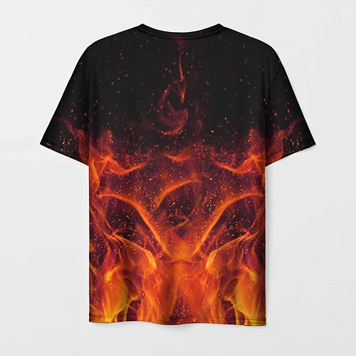 Мужская футболка AC/DC Flame / 3D-принт – фото 2