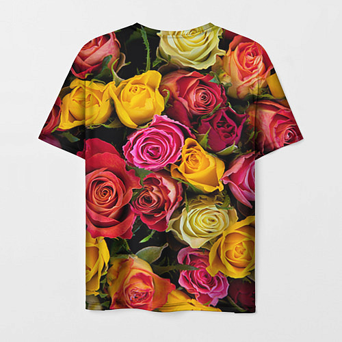 Мужская футболка Ассорти из роз / 3D-принт – фото 2