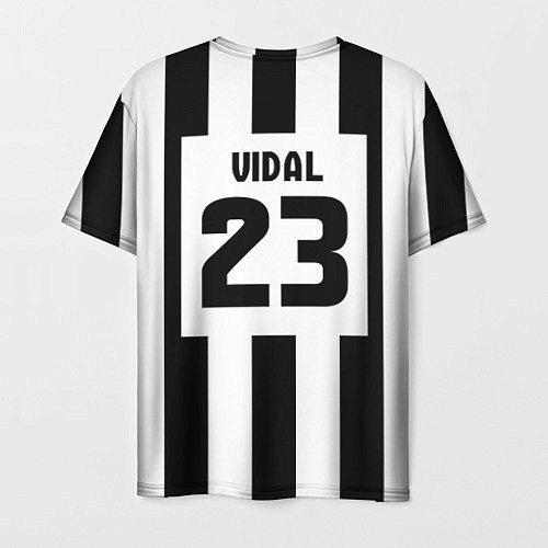 Мужская футболка Juventus: Vidal / 3D-принт – фото 2