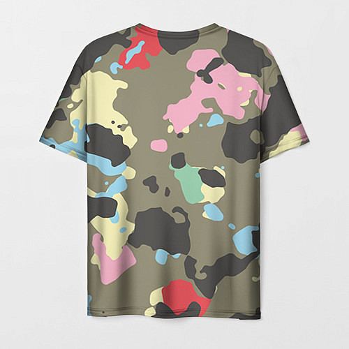 Мужская футболка Камуфляж: микс цветов / 3D-принт – фото 2