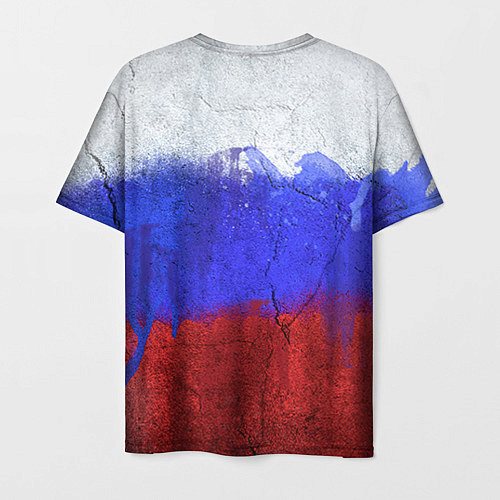 Мужская футболка Новогодний медведь РФ / 3D-принт – фото 2
