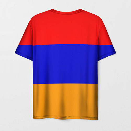 Мужская футболка Герб и флаг Армении / 3D-принт – фото 2