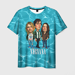 Футболка мужская Nirvana: Water цвета 3D-принт — фото 1