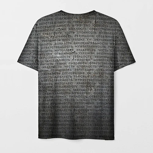Мужская футболка Облако тегов: черный / 3D-принт – фото 2