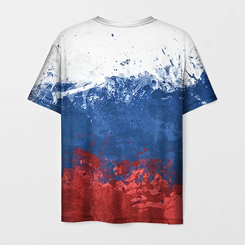 Мужская футболка Русский хоккеист / 3D-принт – фото 2