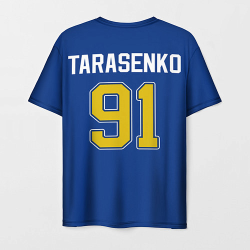 Мужская футболка St Louis Blues: Tarasenko 91 / 3D-принт – фото 2